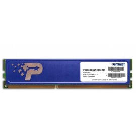 Kit Memoria RAM Patriot PC3-12800 DDR3, 1500MHz, 8GB (1 x 8GB), Non-ECC, CL11, Dual Rank