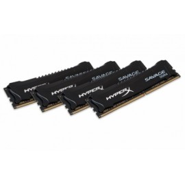 Kit Memoria RAM Kingston HyperX Savage Black DDR4, 3000MHz, 32GB (4 x 8GB), CL15, XMP