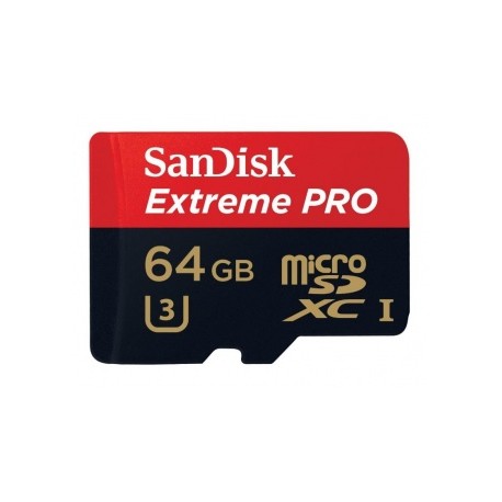 Memoria Flash SanDisk Extreme Pro, 64GB microSDXC UHS-I Clase 10