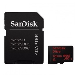 Memoria Flash SanDisk Ultra, 128GB microSDXC UHS-I Clase 10, con Adaptador