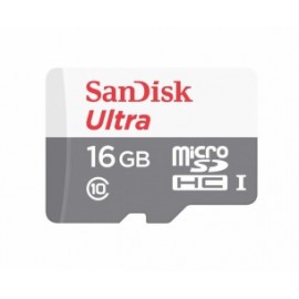 Memoria Flash SanDisk Ultra, 16GB microSDXC UHS-I Clase 10, con Adaptador