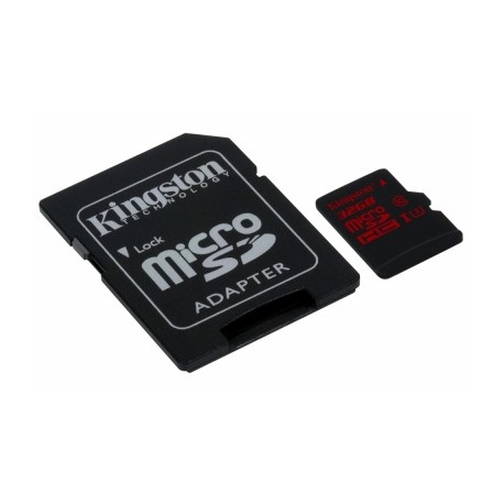 Memoria Flash Kingston, 32GB microSDHC SDXC UHS-I Clase 3, con Adaptador microSD