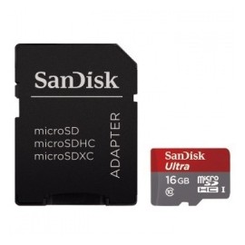 Memoria Flash SanDisk Ultra, 16GB microSDHC Clase 10