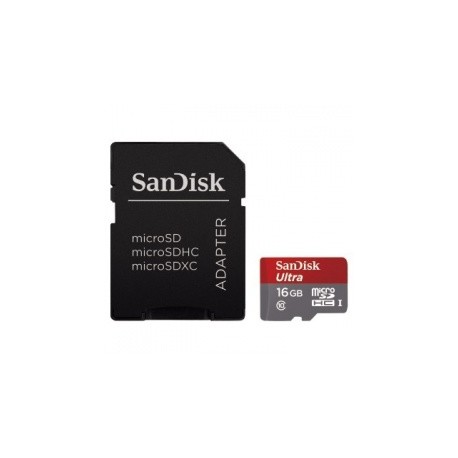 Memoria Flash SanDisk Ultra, 16GB microSDHC Clase 10