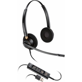 Plantronics Audífonos EncorePro HW525, Alámbrico, USB, Negro