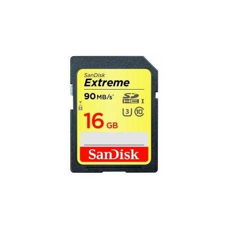 Memoria Flash SanDisk Extreme, 16GB SDHC UHS-I U3 Clase 10