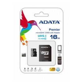 Memoria Flash Adata, 16GB microSDHC UHS-I Clase 10, con Adaptador