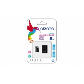 Memoria Flash Adata Premier, 8GB microSDHC UHS-I Clase 10, con Lector microReader OTG