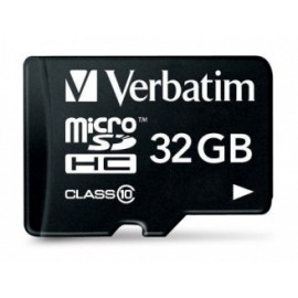 Memoria Flash Verbatim, 32GB microSDHC Clase 10, con Adaptador