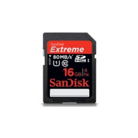 Memoria Flash SanDisk Extreme, 16GB SDHC UHS-I Clase 10