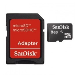 Memoria Flash SanDisk, 8GB microSD Clase 4