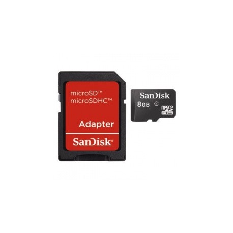 Memoria Flash SanDisk, 8GB microSD Clase 4