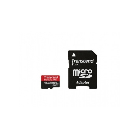 Memoria Flash Transcend Premium 300x, 128GB MicroSDHCGB UHS Clase 10, con Adaptador