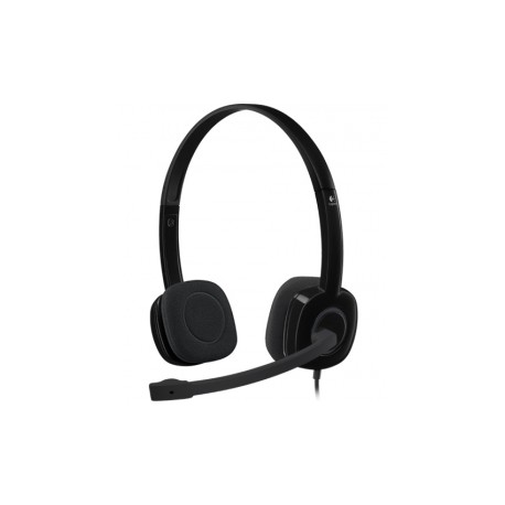 Logitech Audífonos con Micrófono H151, Alámbrico, 3.5mm, Negro