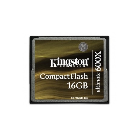 Memoria Flash Kingston Ultimate, 16GB CompactFlash 600x, con MediaRECOVER