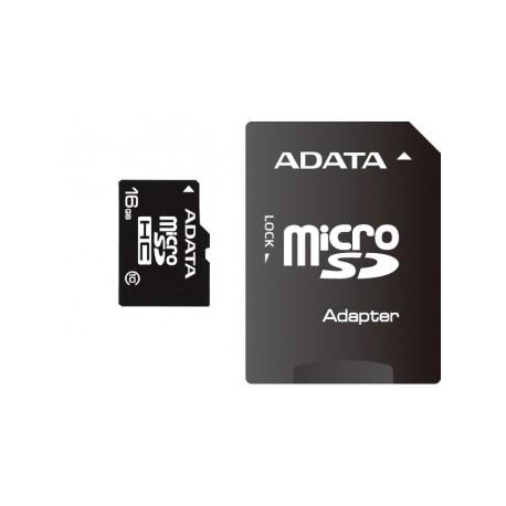 Memoria Flash Adata, 16GB microSDHC Clase 10, con Adaptador