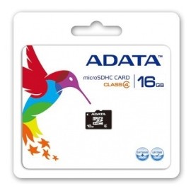 Memoria Flash Adata, 16GB microSDHC Clase 4, con Adaptador