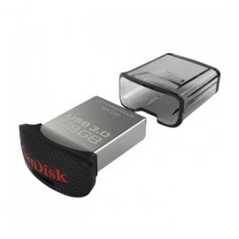 Memoria USB SanDisk Ultra Fit, 128GB, USB 3.0, Negro