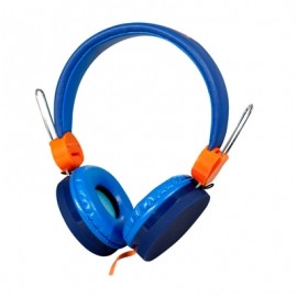 Ginga Audifonos DJ, Alámbrico, 3.5, Azul