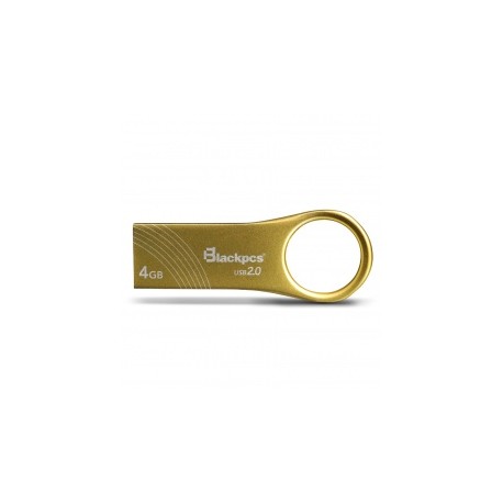 Memoria USB Blackpcs MU2102, 4GB, USB 2.0, Oro