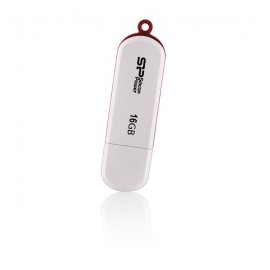 Memoria USB Silicon Power Luxmini 320, 16GB, USB 2.0, Blanco