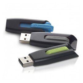 Memoria USB Verbatim Store  Go V3, 8GB, USB 3.0, Gris