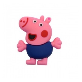 Memoria USB LevyDal George Pig, 4GB, USB 2.0, Multicolor