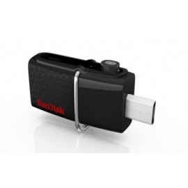 Memoria USB Sandisk Ultra Dual, 64GB, USB 3.0, Negro