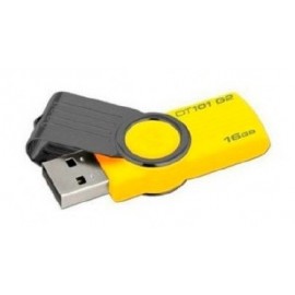 Memoria USB Kingston DataTraveler, 16GB, USB 2.0, Amarillo