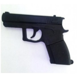 Memoria USB Levydal Pistola, 16GB, USB 2.0, Negro