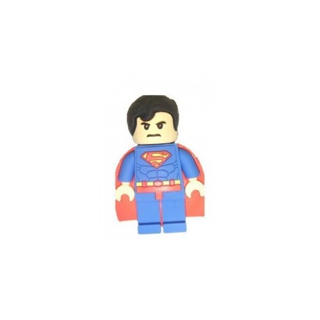 Memoria USB Levydal Superman Lego, 16GB, USB 2.0, Azul