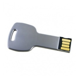 Memoria USB BRobotix 207774, 16GB, USB 2.0, Plata