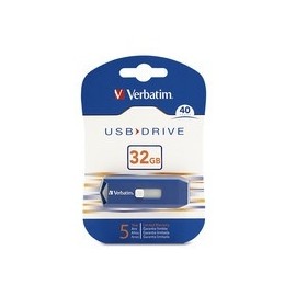 Memoria USB Verbatim 97408, 32GB, USB 2.0, Azul