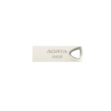 Memoria USB Adata UV210, 64GB, USB 2.0, Dorado Metálico