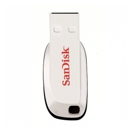 Memoria USB SanDisk Cruzer Blade, 16GB, USB 2.0, Blanco