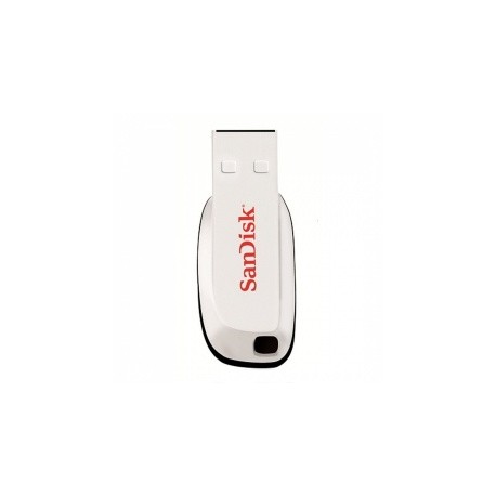 Memoria USB SanDisk Cruzer Blade, 16GB, USB 2.0, Blanco