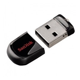 Memoria USB SanDisk Cruzer Fit, 64GB, USB 2.0, Negro