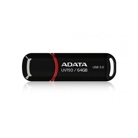 Memoria USB Adata DashDrive UV150, 64GB, USB 3.0, Negro