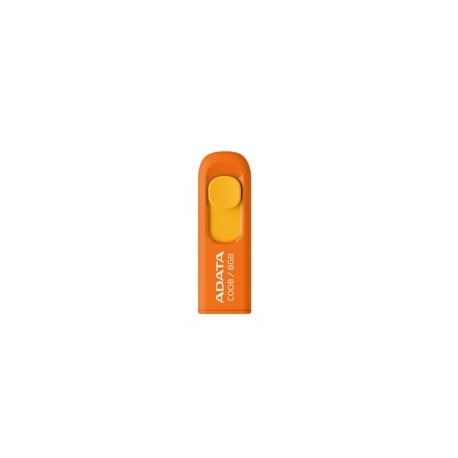 Memoria USB Adata C008, 8GB, USB 2.0, Naranja