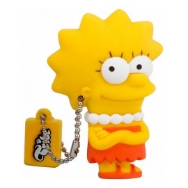 Memoria USB Tribe, 8GB, USB 2.0, Diseño Lisa Los Simpsons