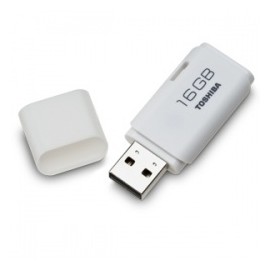 Memoria USB Toshiba Transmemory, 16GB, USB 2.0, Blanco