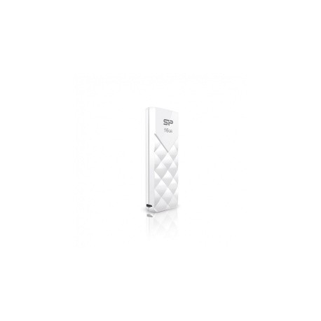 Memoria USB Silicon Power Ultima U03, 16GB, USB 2.0, Blanco