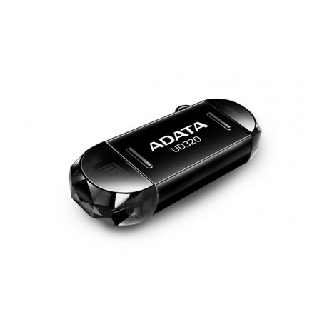 Memoria USB Adata UD320, 32GB, USB 2.0, MicroUSB & USB, Negro