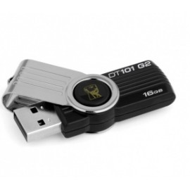 Memoria USB Kingston DataTraveler 101 G2, 16GB, USB 2.0, Negro