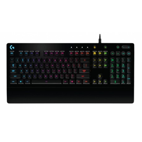 Teclado Gamer Logitech G213 Prodigy LED RGB, Alámbrico, Negro, (Inglés)