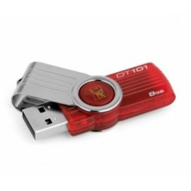 Memoria USB Kingston DataTraveler 101 G2, 8GB, USB 2.0, Rojo