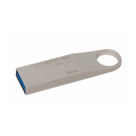 Memoria USB Kingston DataTraveler SE9 G2, 8GB, USB 3.0, Metálico