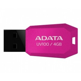 Memoria USB Adata Dashdrive UV100, 4GB, USB 2.0, Rosa