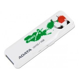 Memoria USB Adata UV110 Fútbol, 8GB, USB 2.0, Blanco