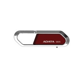 Memoria USB Adata S805 Sports Mosqueton, 16GB, USB 2.0, Rojo